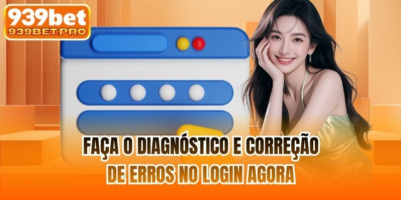 Faça o diagnóstico e correção de erros no login agora